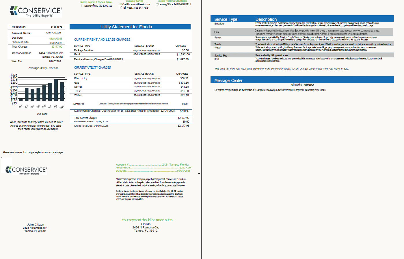  Minol USA business utility bill 